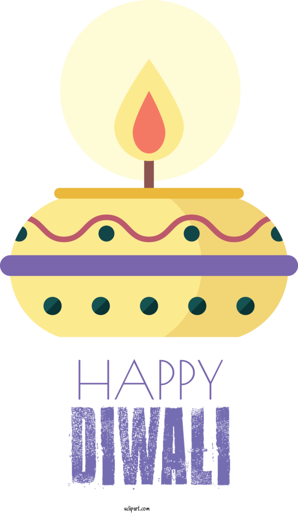Free Holidays Logo Cartoon Yellow For Diwali Clipart Transparent Background