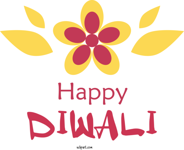 Free Holidays Floral Design Cut Flowers Logo For Diwali Clipart Transparent Background