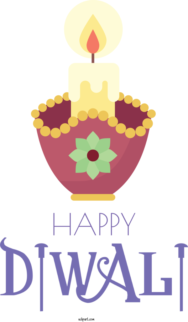 Free Holidays Design Flat Design Logo For Diwali Clipart Transparent Background