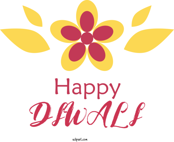 Free Holidays Floral Design Cut Flowers Logo For Diwali Clipart Transparent Background