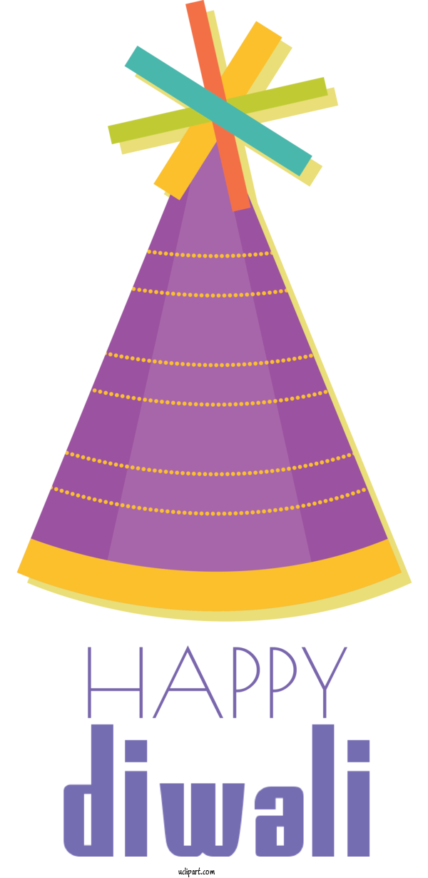 Free Holidays Christmas Tree Party Hat Tree For Diwali Clipart Transparent Background
