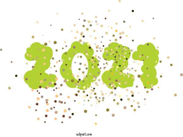 Free Holidays Design Green Meter For New Year Clipart Transparent Background