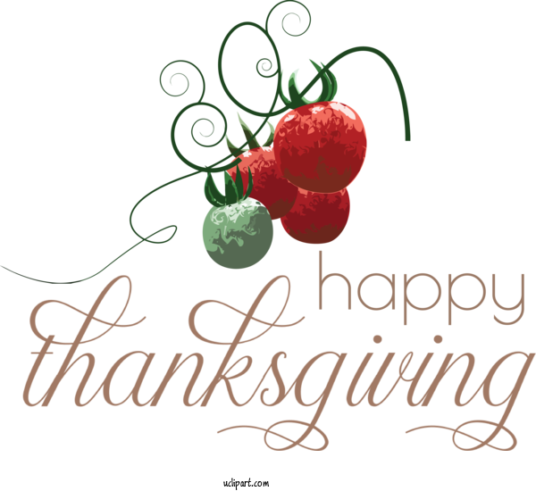 Free Holidays Natural Foods Superfood Logo For Thanksgiving Clipart Transparent Background