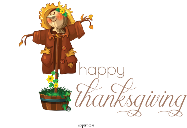 Free Holidays Dorothy Gale Scarecrow Design For Thanksgiving Clipart Transparent Background