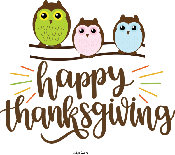 Free Holidays Logo Beak Birds For Thanksgiving Clipart Transparent Background