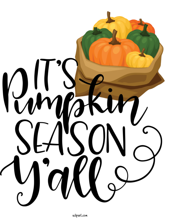 Free Holidays Floral Design Vegetable Pumpkin For Thanksgiving Clipart Transparent Background