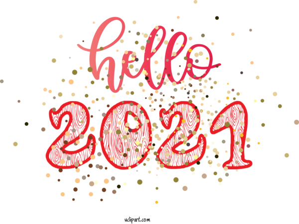 Free Holidays Design Calligraphy Line For New Year Clipart Transparent Background