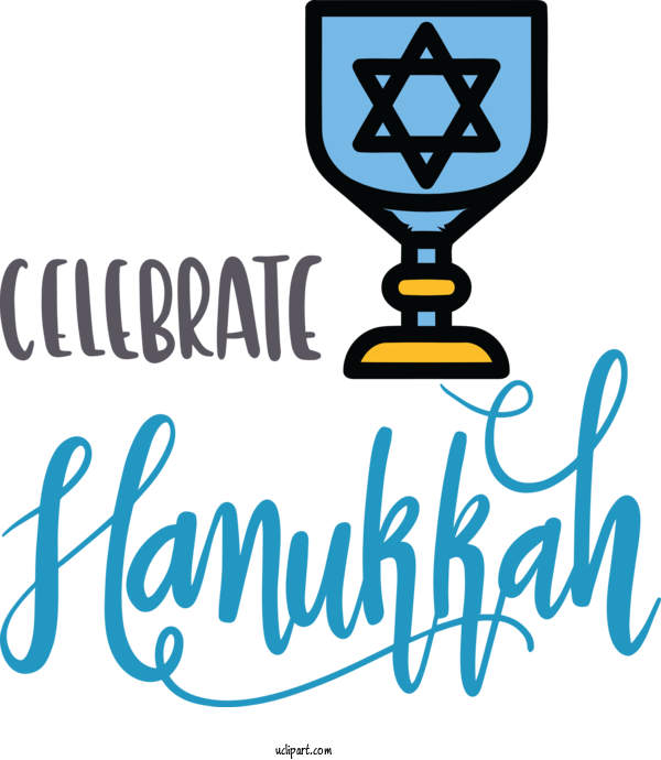 Free Holidays Cartoon Logo Royalty Free For Hanukkah Clipart Transparent Background