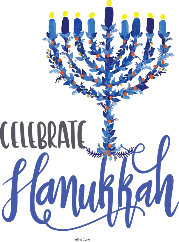 Free Holidays Hanukkah Menorah Dreidel For Hanukkah Clipart Transparent Background