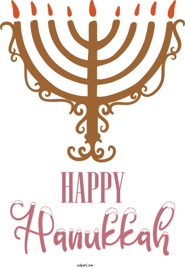 Free Holidays Candlestick Design Menorah For Hanukkah Clipart Transparent Background