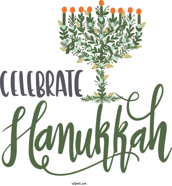 Free Holidays Hanukkah Menorah Textile For Hanukkah Clipart Transparent Background