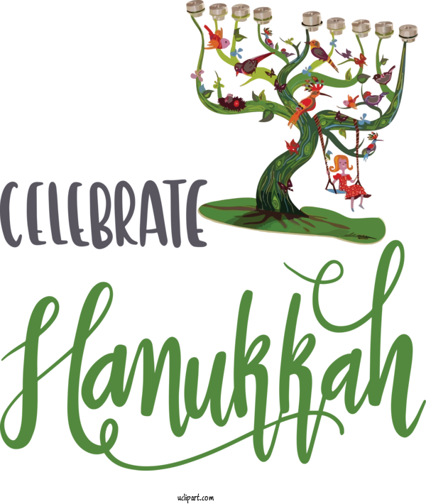 Free Holidays Logo Meter Tree For Hanukkah Clipart Transparent Background