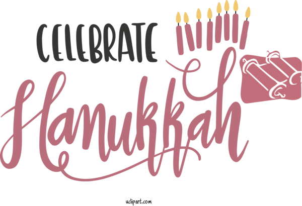 Free Holidays Calligraphy Drawing Cartoon For Hanukkah Clipart Transparent Background