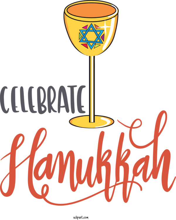 Free Holidays Cartoon Logo Silhouette For Hanukkah Clipart Transparent Background