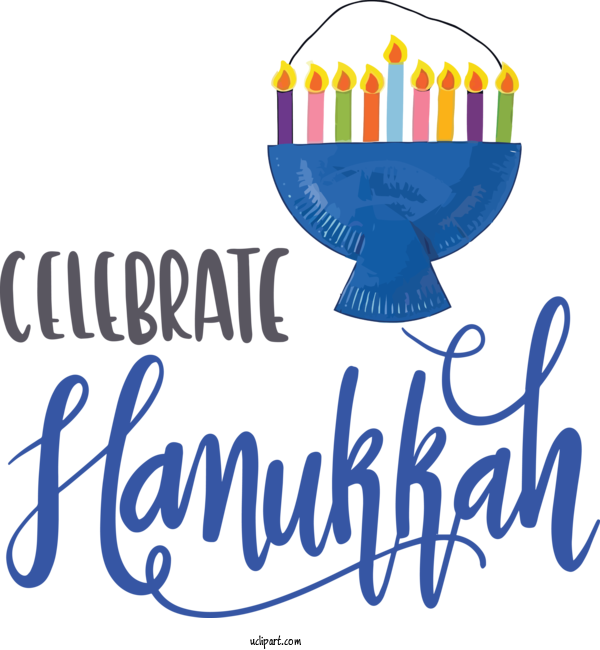 Free Holidays Logo Cartoon Silhouette For Hanukkah Clipart Transparent Background