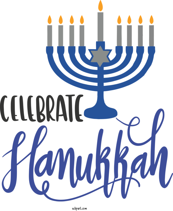Free Holidays Menorah Menorah Hanukkah For Hanukkah Clipart Transparent Background