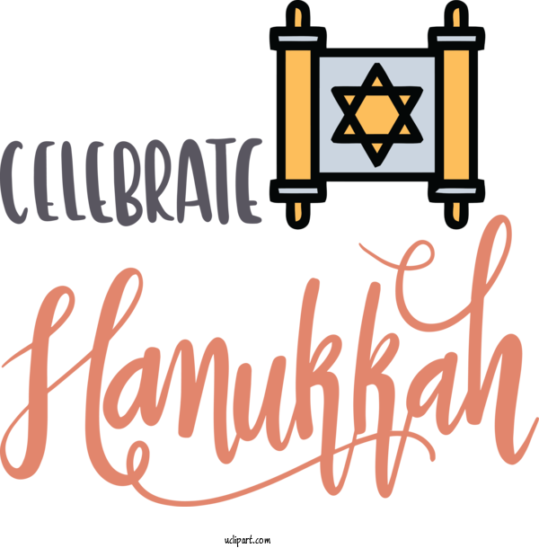 Free Holidays Cartoon Logo Painting For Hanukkah Clipart Transparent Background