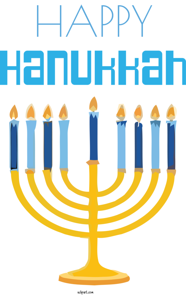 Free Holidays Hanukkah Menorah Dreidel For Hanukkah Clipart Transparent Background