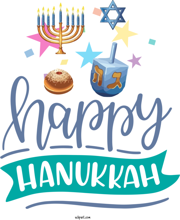 Free Holidays Logo Symbol Line For Hanukkah Clipart Transparent Background