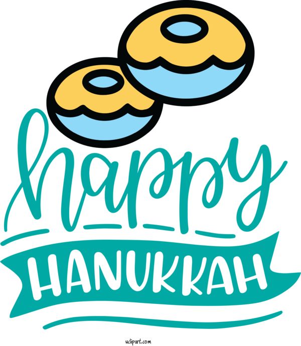 Free Holidays Logo Text For Hanukkah Clipart Transparent Background