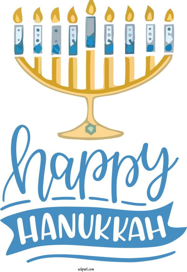 Free Holidays Logo Hanukkah Candle Holder For Hanukkah Clipart Transparent Background