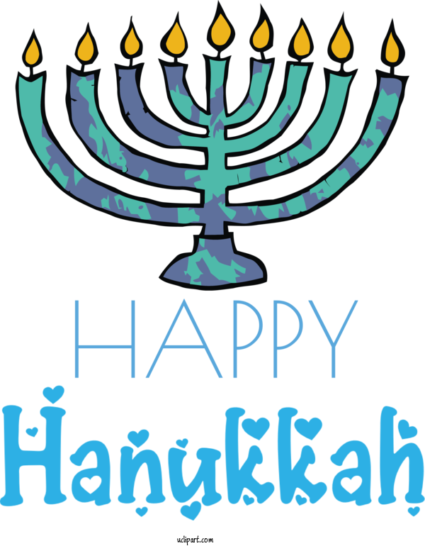 Free Holidays Logo Hanukkah Candle Holder For Hanukkah Clipart Transparent Background