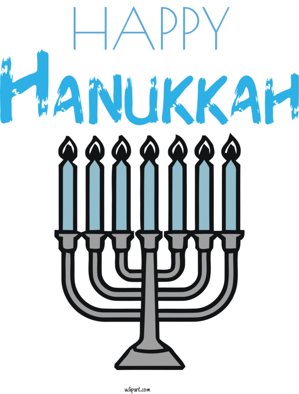 Free Holidays Menorah Candlestick Hanukkah For Hanukkah Clipart Transparent Background