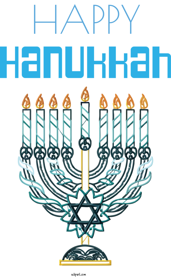 Free Holidays Candle Holder Hanukkah Candle For Hanukkah Clipart Transparent Background