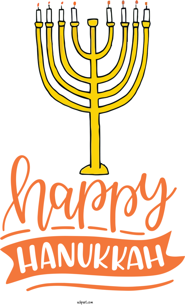Free Holidays Logo Candle Holder Symbol For Hanukkah Clipart Transparent Background