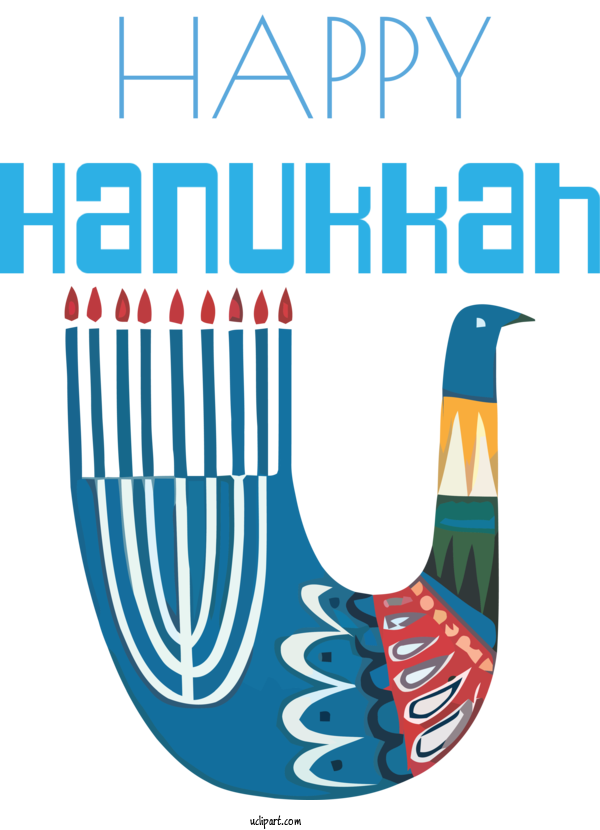 Free Holidays Greeting Card Greeting Bird Card For Hanukkah Clipart Transparent Background