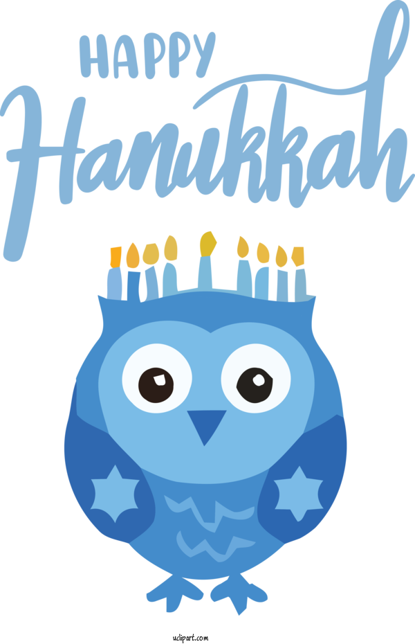 Free Holidays Birds Logo Cartoon For Hanukkah Clipart Transparent Background