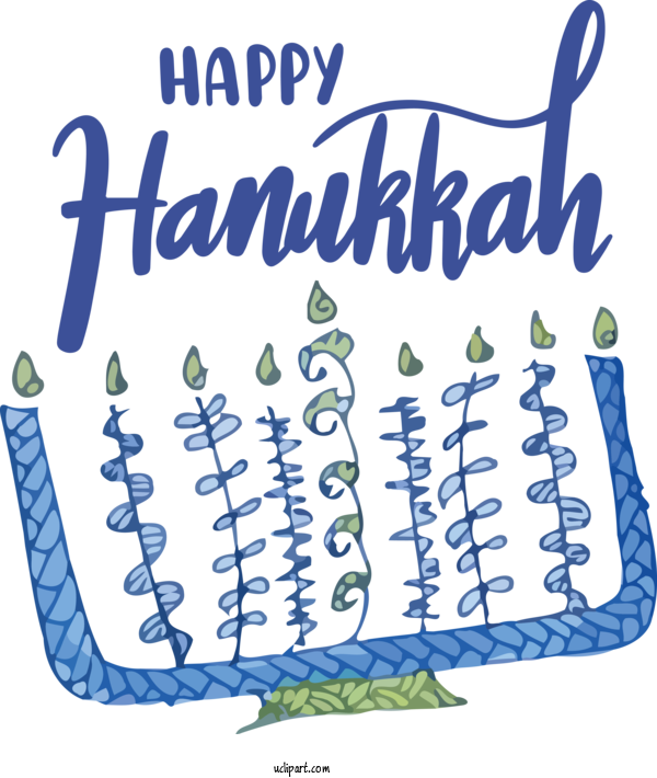 Free Holidays Logo Calligraphy Meter For Hanukkah Clipart Transparent Background