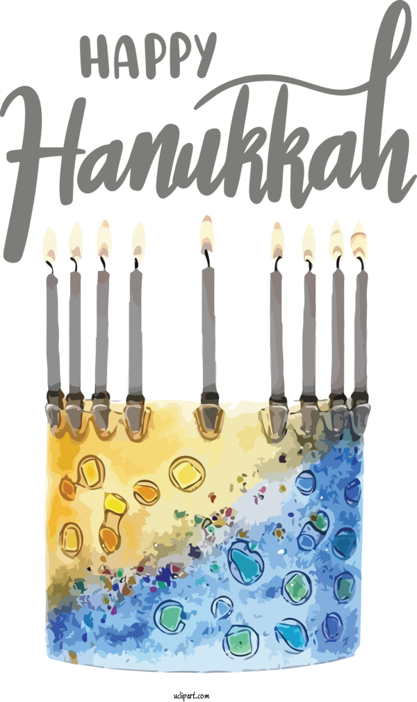 Free Holidays Jewish Ceremonial Art Menorah Hanukkah For Hanukkah Clipart Transparent Background