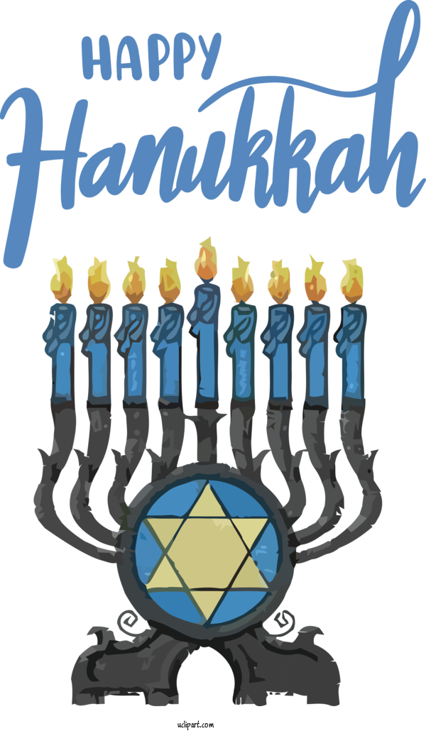 Free Holidays Candlestick Design Candle For Hanukkah Clipart Transparent Background