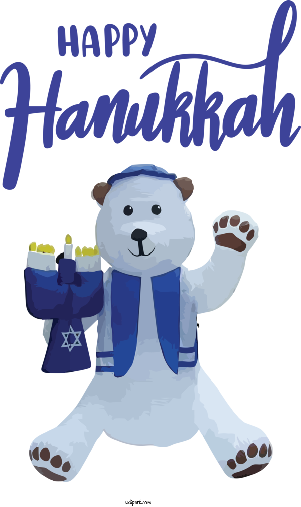 Free Holidays Bears Teddy Bear Meter For Hanukkah Clipart Transparent Background