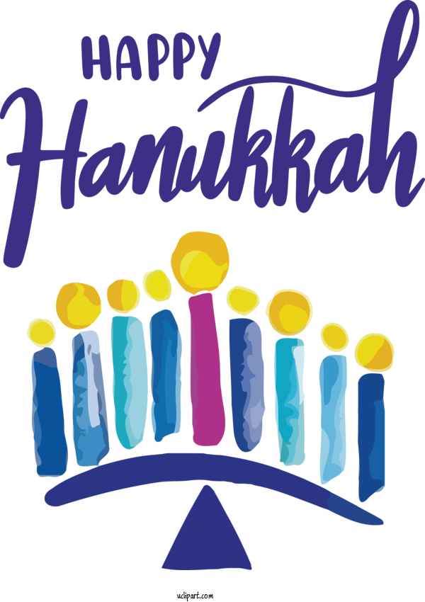 Free Holidays Logo Meter Purple For Hanukkah Clipart Transparent Background