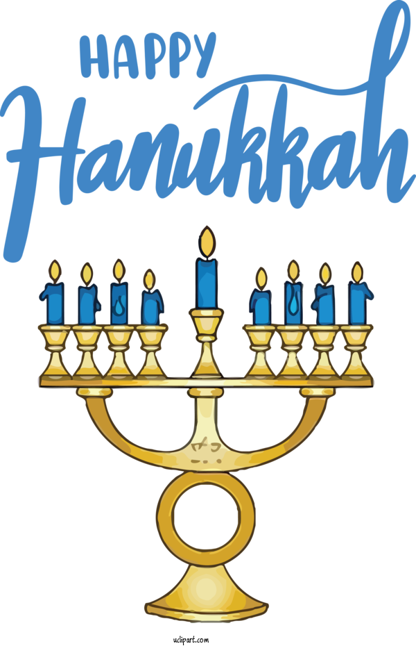 Free Holidays Hanukkah Candle Holder Candle For Hanukkah Clipart Transparent Background