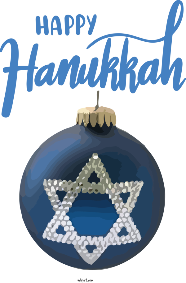 Free Holidays Christmas Ornament Cobalt Blue HOLIDAY ORNAMENT For Hanukkah Clipart Transparent Background