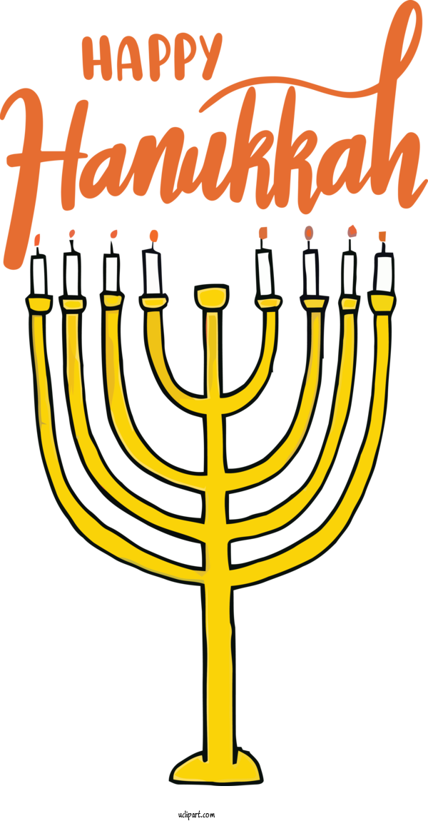 Free Holidays Candle Holder Yellow Meter For Hanukkah Clipart Transparent Background