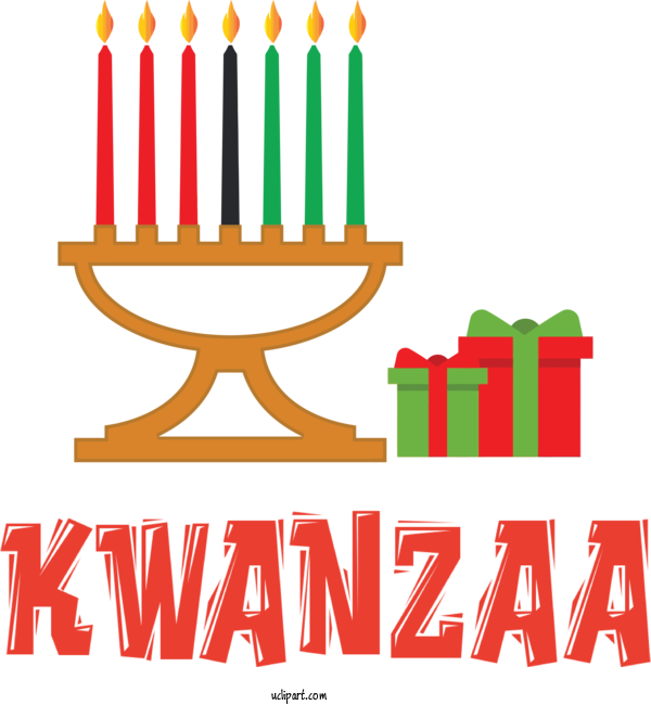 Free Holidays Kwanzaa Kinara Candle For Kwanzaa Clipart Transparent Background