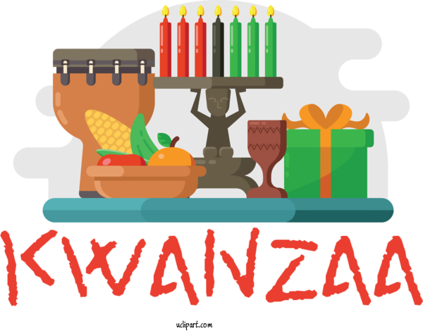 Free Holidays Kwanzaa Kinara Holiday For Kwanzaa Clipart Transparent Background