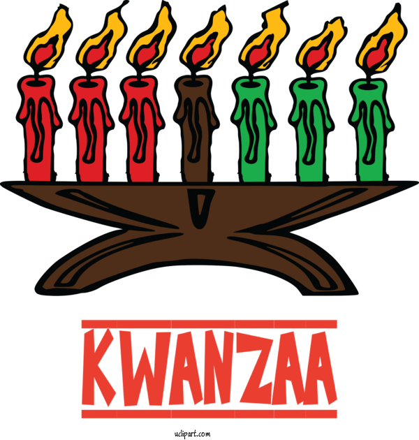 Free Holidays Kwanzaa Kinara Transparency For Kwanzaa Clipart Transparent Background