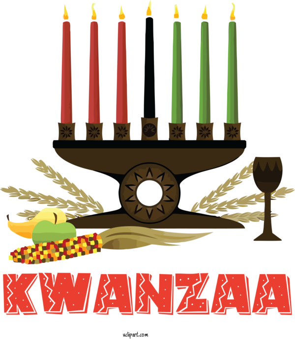 Free Holidays Kwanzaa Holiday Kinara For Kwanzaa Clipart Transparent Background