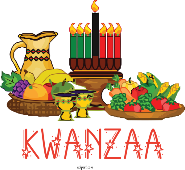 Free Holidays Birthday Candle Design For Kwanzaa Clipart Transparent Background