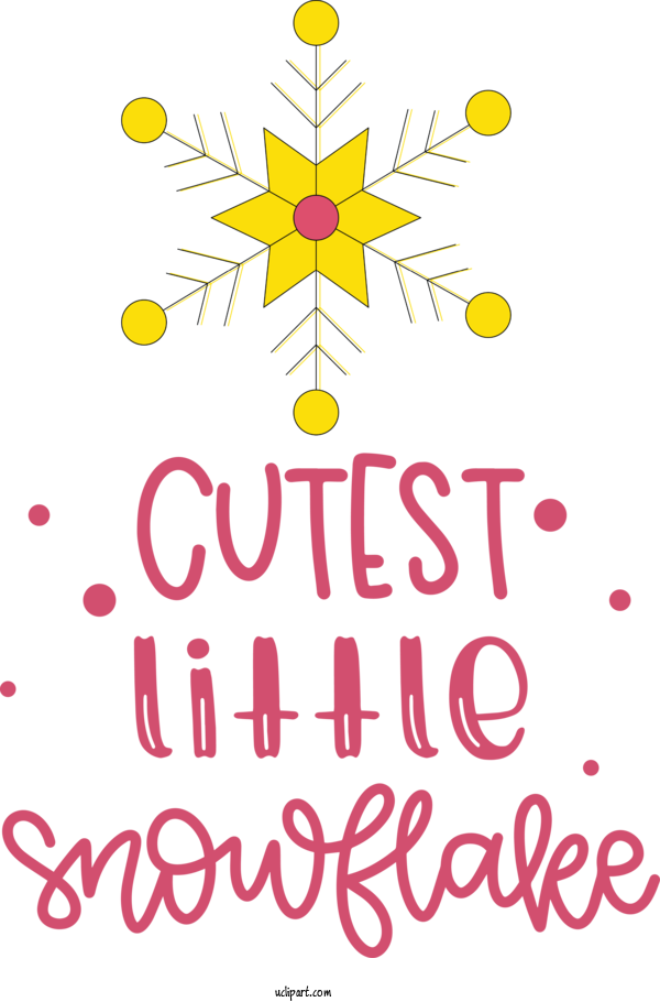 Free Weather Floral Design Design Yellow For Snowflake Clipart Transparent Background