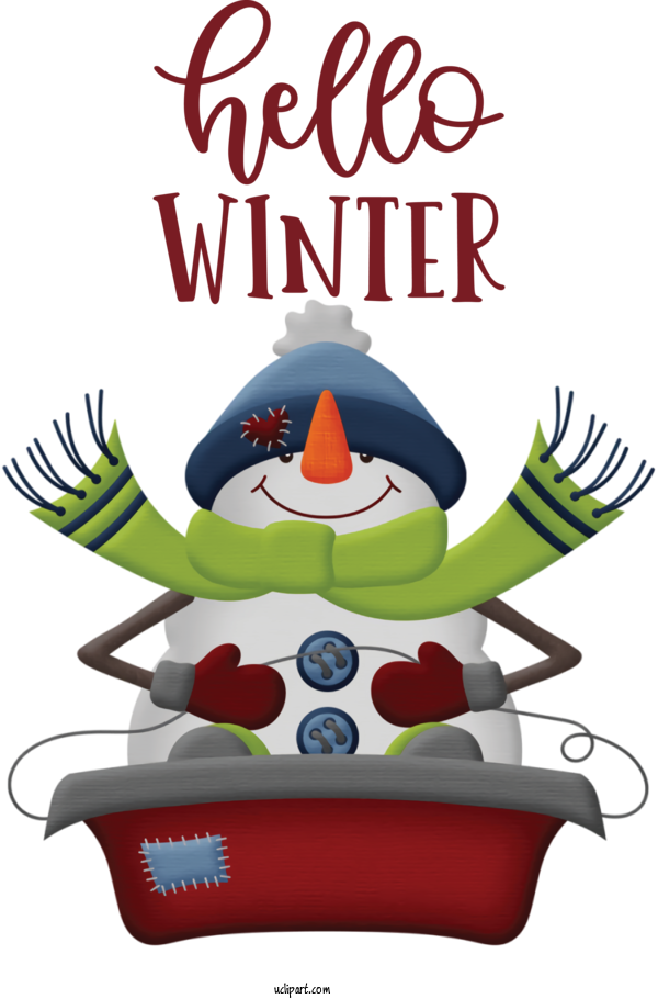 Free Nature Snowman Christmas Day Ded Moroz For Winter Clipart Transparent Background