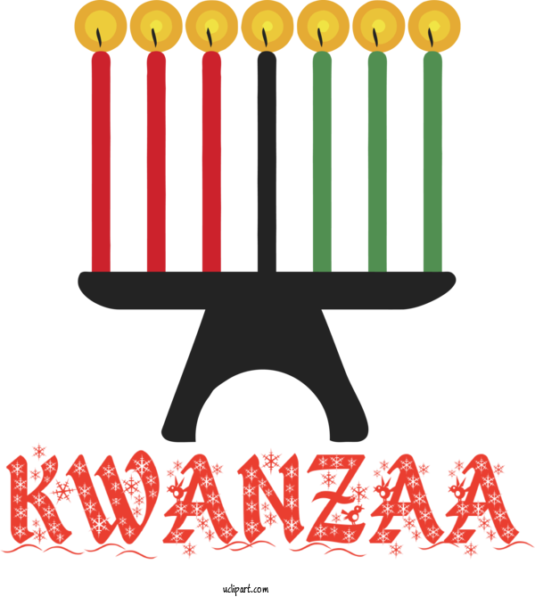 Free Holidays Logo Meter Design For Kwanzaa Clipart Transparent Background