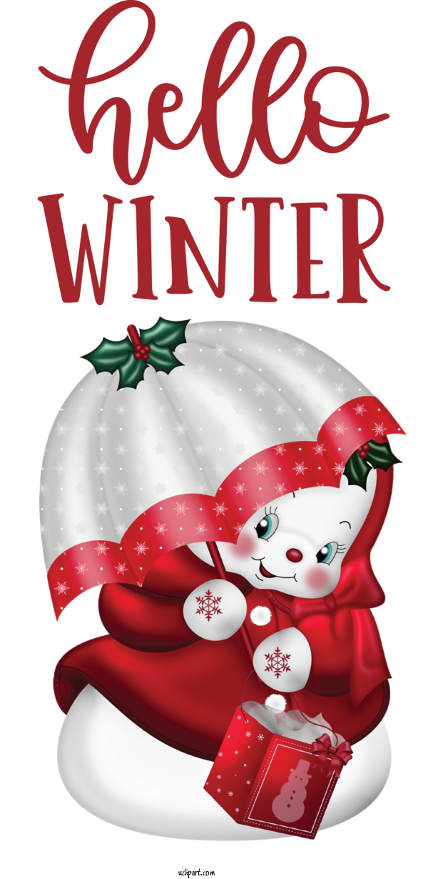 Free Nature Christmas Day Santa Claus Snowman For Winter Clipart Transparent Background