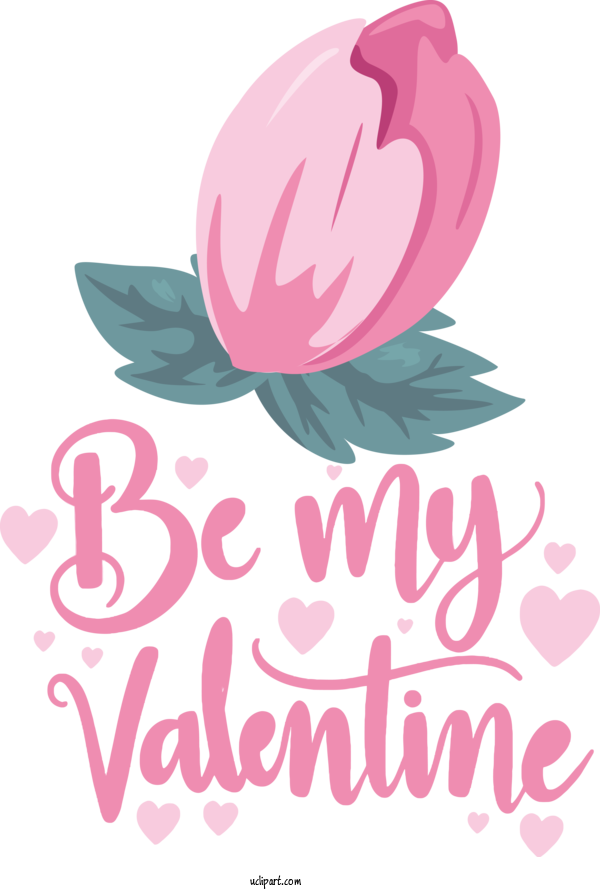 Free Holidays Flower Design Logo For Valentines Day Clipart Transparent Background