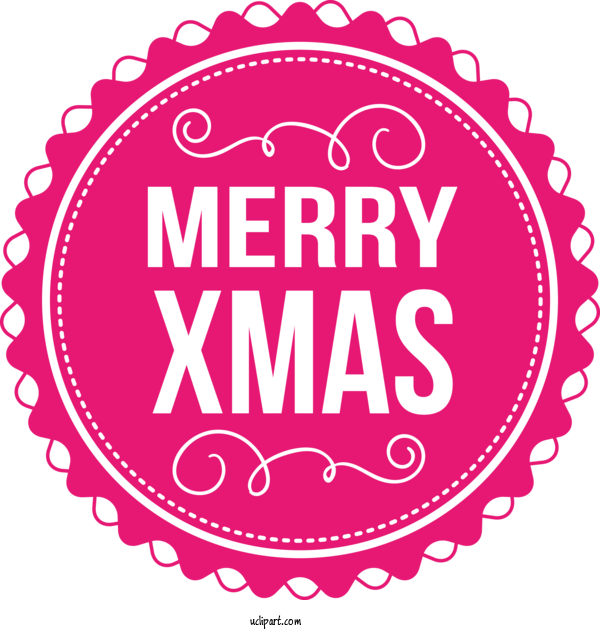 Free Holidays Logo Text Design For Christmas Clipart Transparent Background
